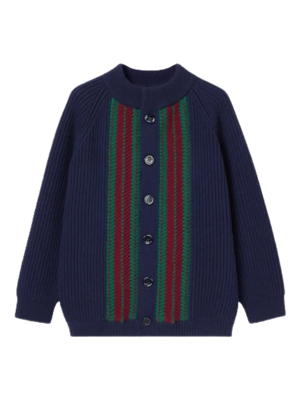 Gucci Kids striped cardigan - Blau