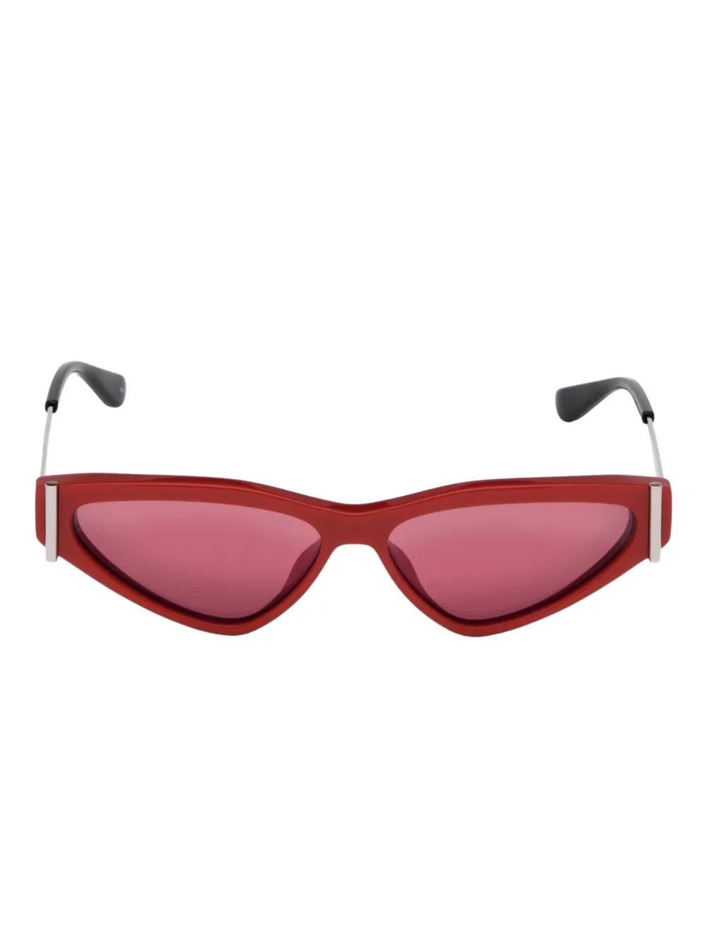 Alexander McQueen Eyewear T-Bar cat-eye frame sunglasses - Rosso