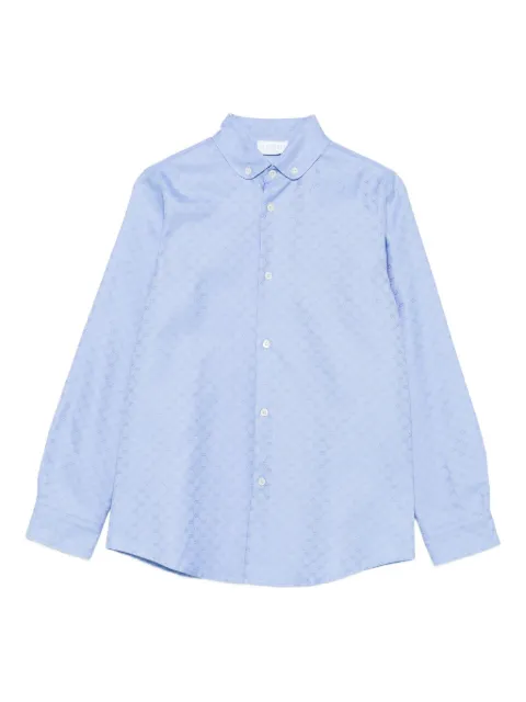 Gucci Kids camisa con monograma y manga larga
