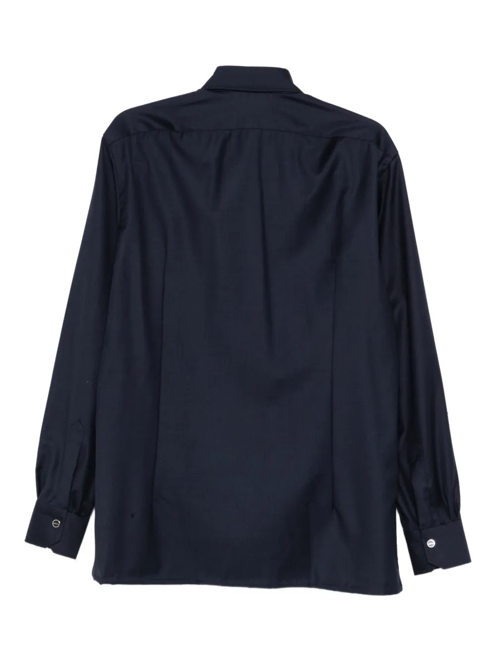 Kiton chest-pocket buttoned shirt - Blauw