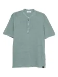 Gran Sasso Henley-neck linen T-shirt - Green