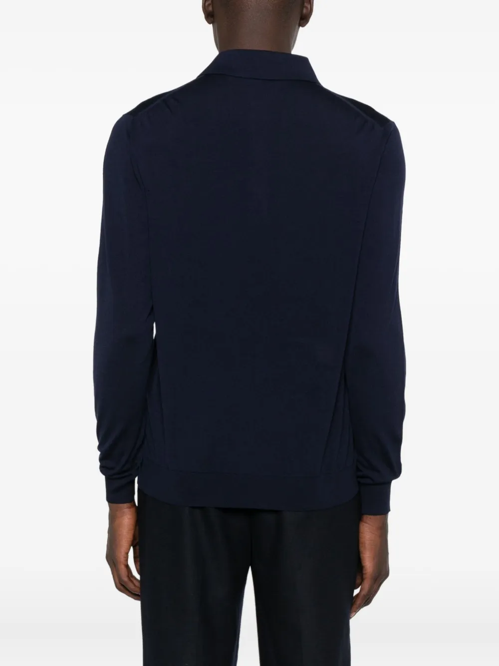 Kiton Poloshirt met lange mouwen Blauw