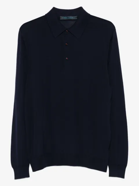 Kiton playera tipo polo manga larga