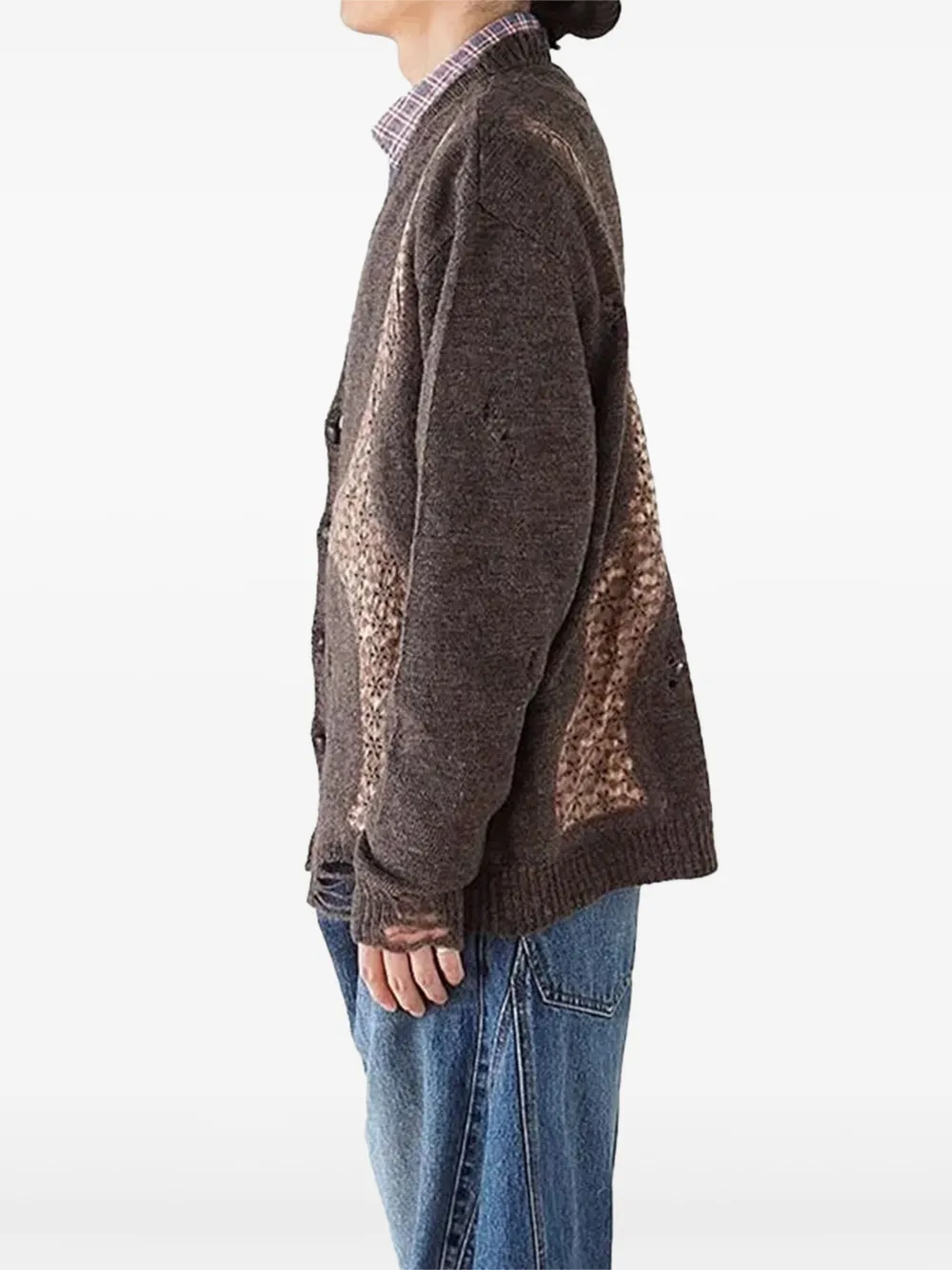 Distressed Lace Cardigan