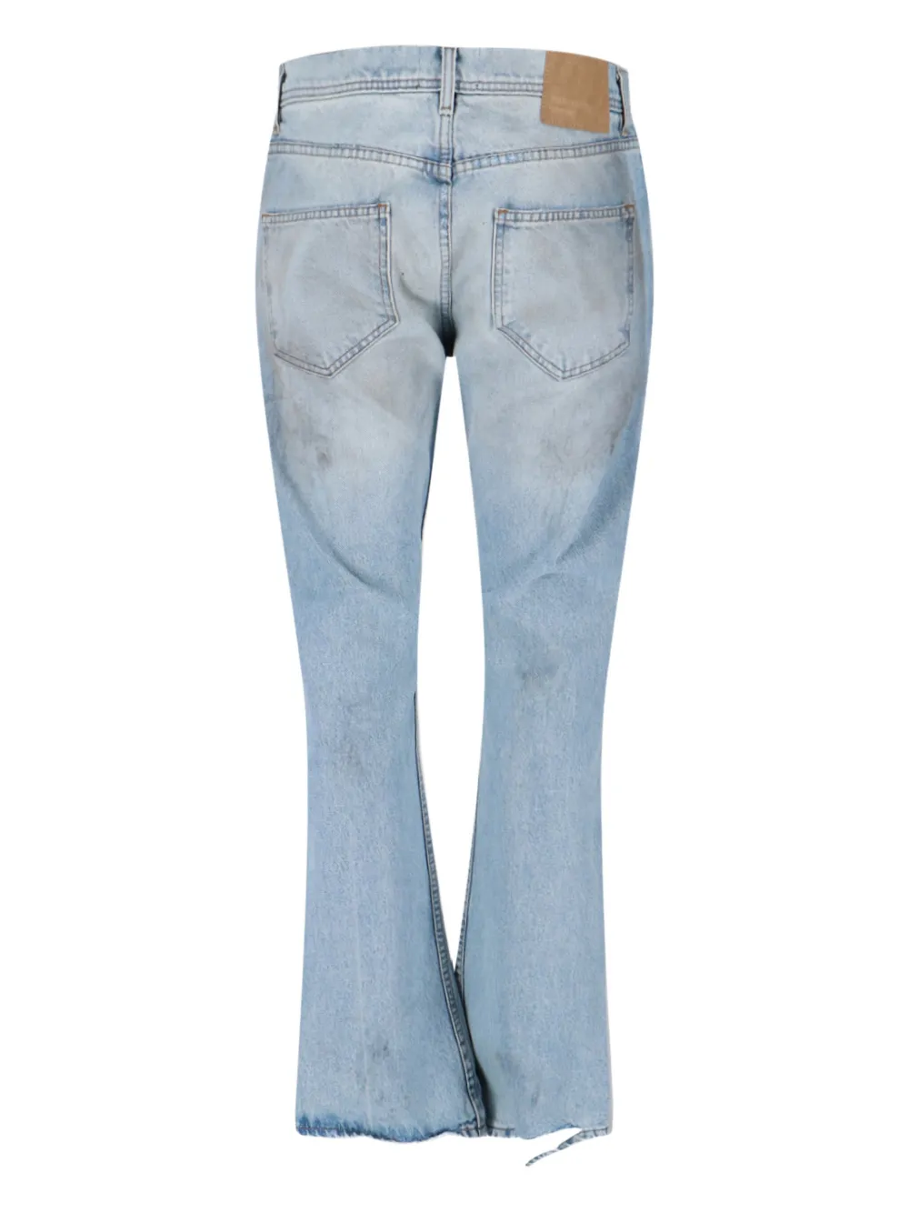Enfants Riches Déprimés Gerafelde jeans met vijf zakken Blauw