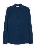 Gran Sasso button-down cotton shirt - Blue