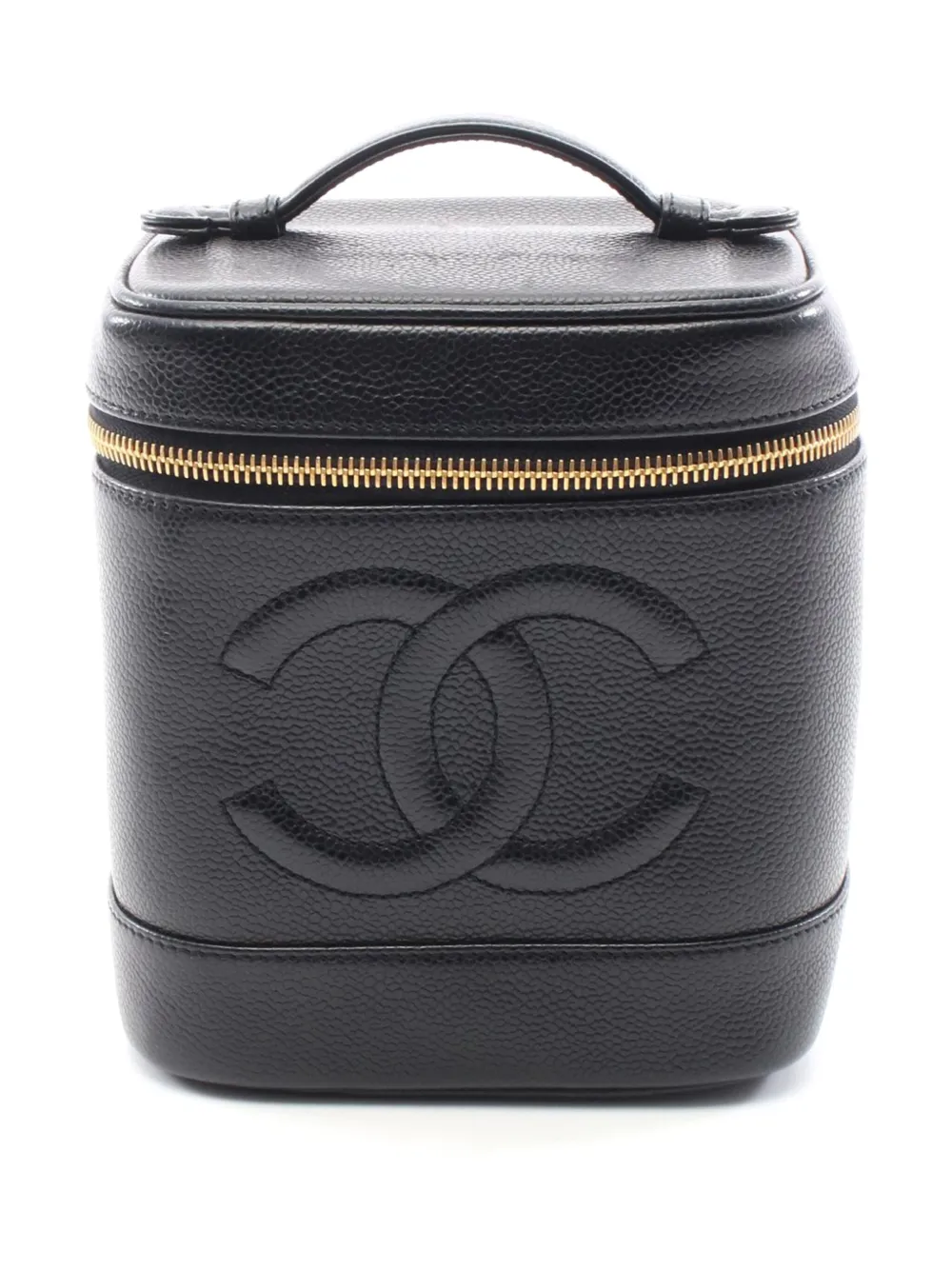 CHANEL Pre-Owned 2004-2005 CC Caviar Case vanity bag | Black | Image 1