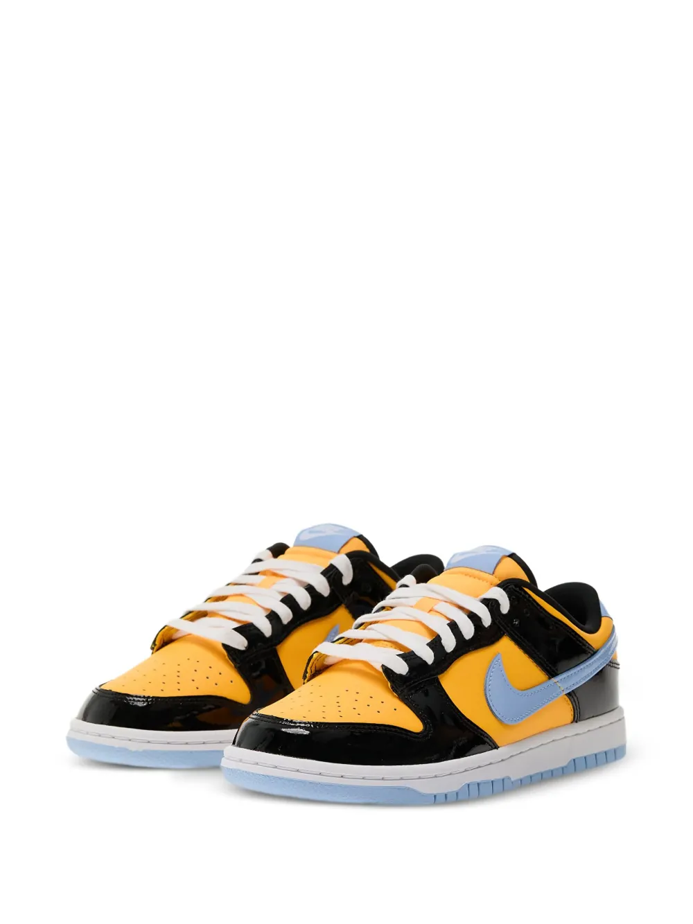 Nike Dunk Low Retro lakleren sneakers Zwart