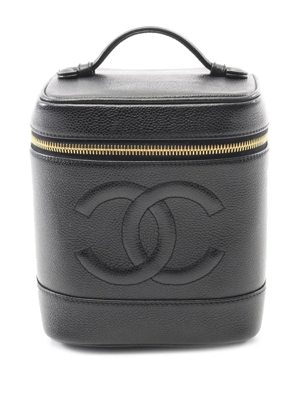 CHANEL Pre-Owned 2002-2003 CC Caviar Case vanity bag | Black | Image 1