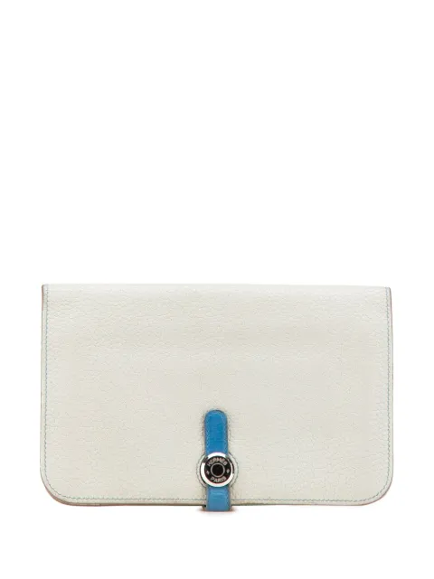 Hermès Pre-Owned 2012 Bicolor Togo Dogon Duo Wallet GM long wallets
