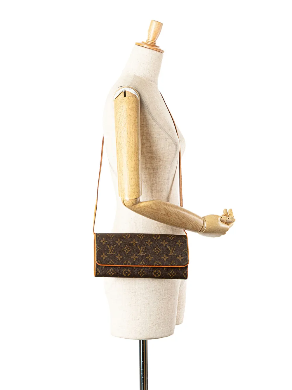 Louis Vuitton Pre-Owned 2001 Monogram Pochette Twin GM crossbody bag | Pre-Owned | Image 2