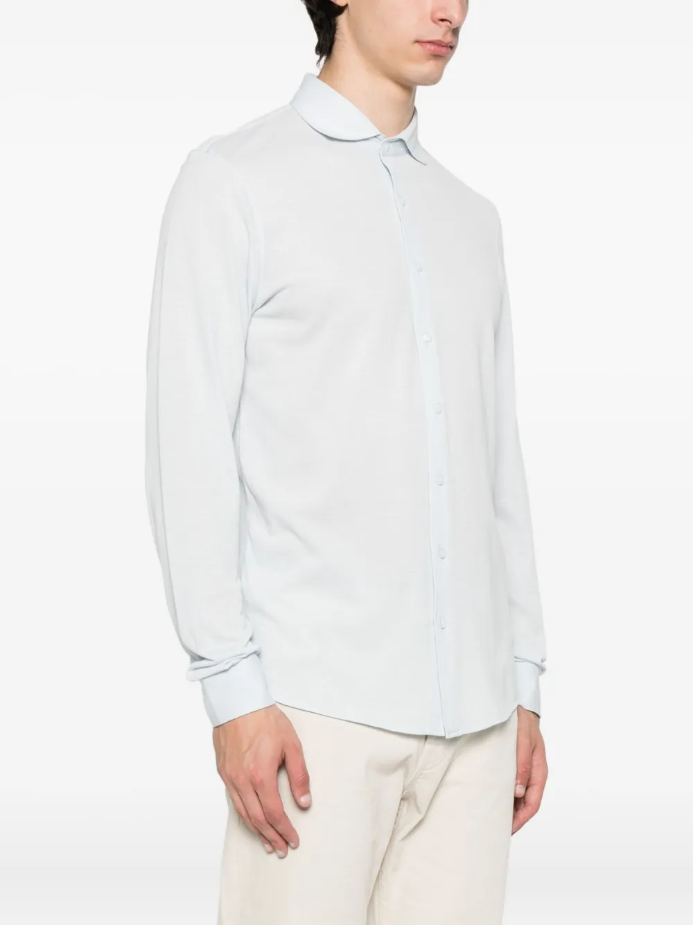  Gran Sasso Long-sleeve Button-fastening Shirt - Blue 