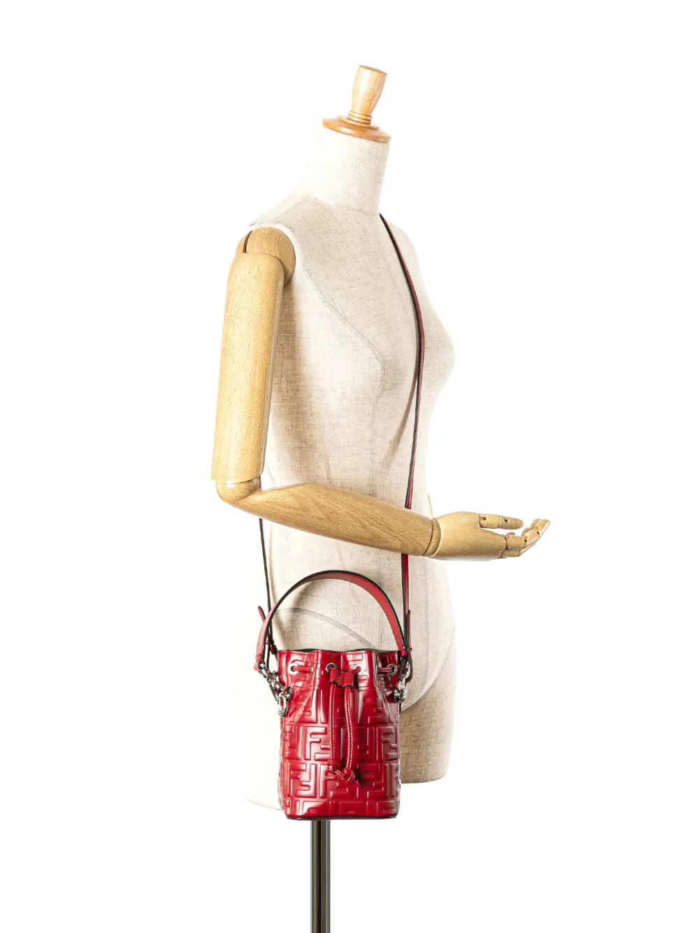 Fendi Pre-Owned 2010-2025 Mini Zucca Embossed Leather Mon Tresor Bucket Bag satchel | Pre-Owned | Image 2
