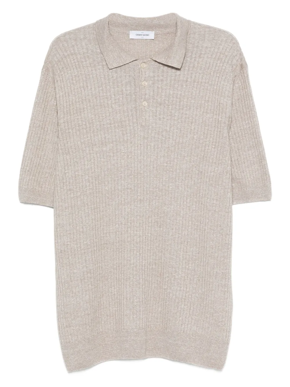 Gran Sasso リブ ポロシャツ - ニュートラル Gran Sasso リブ ポロシャツ - ニュートラル