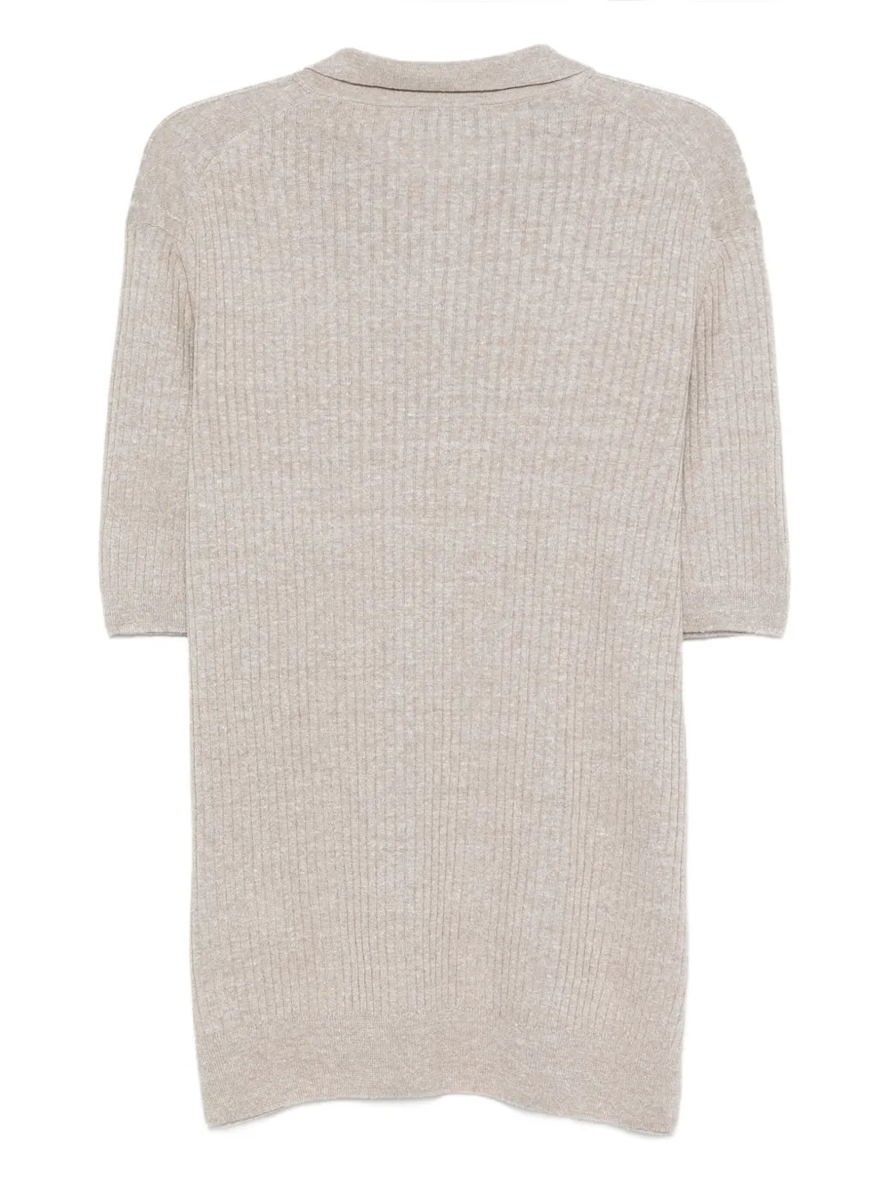 Gran Sasso Geribbeld poloshirt - Beige