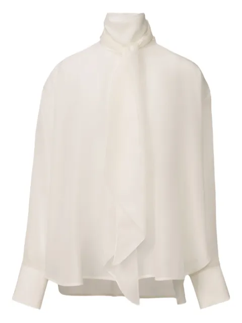 Fabiana Filippi high-neck silk blouse