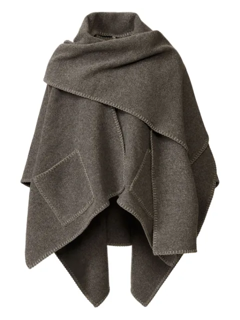 Fabiana Filippi pocket-detail wool cape