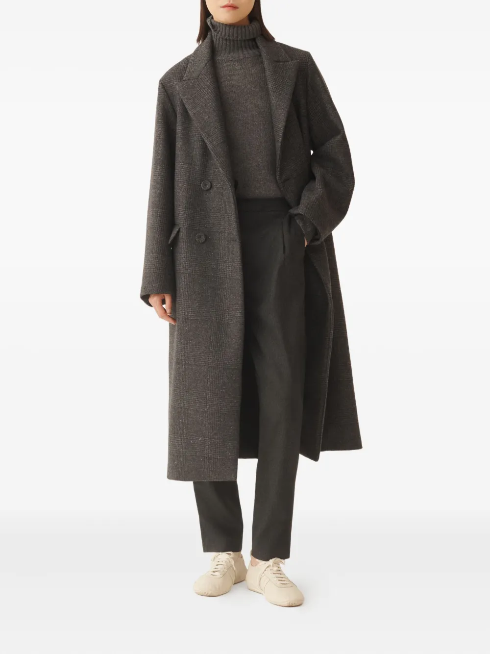 Fabiana Filippi checked double-breasted coat | Double Breasted & Peacoats | Image 2