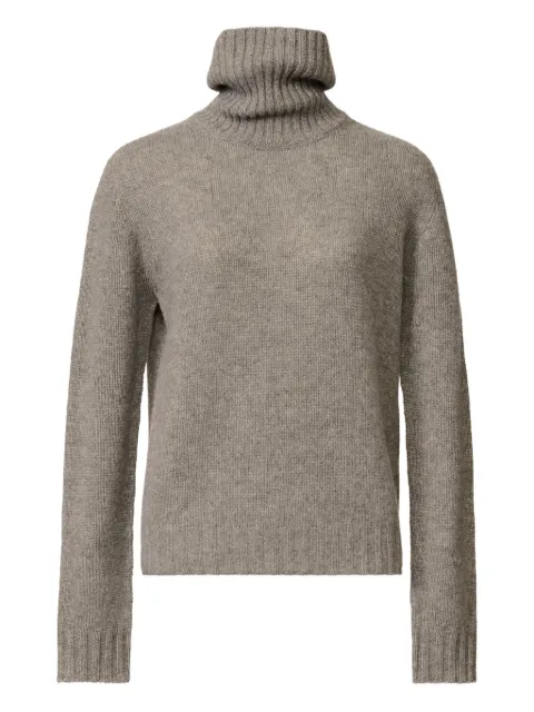 Fabiana Filippi suéter tejido de canalé con cuello de tortuga