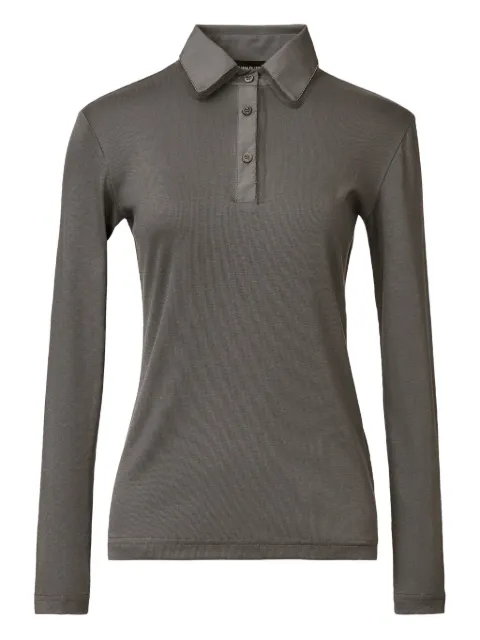 Fabiana Filippi long-sleeve buttoned polo top