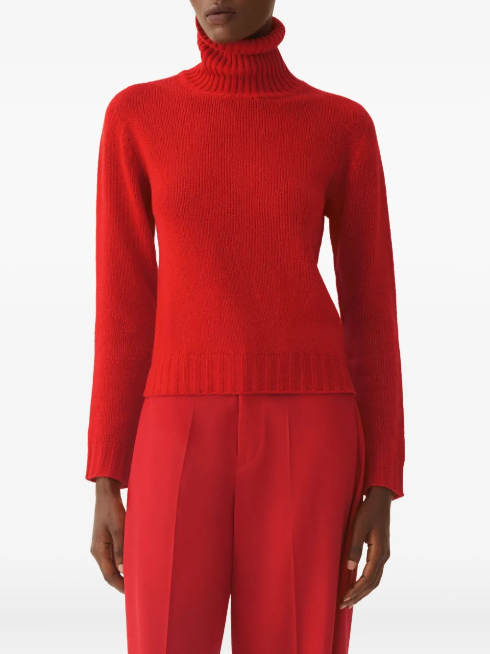 Fabiana Filippi Geribbelde coltrui Rood