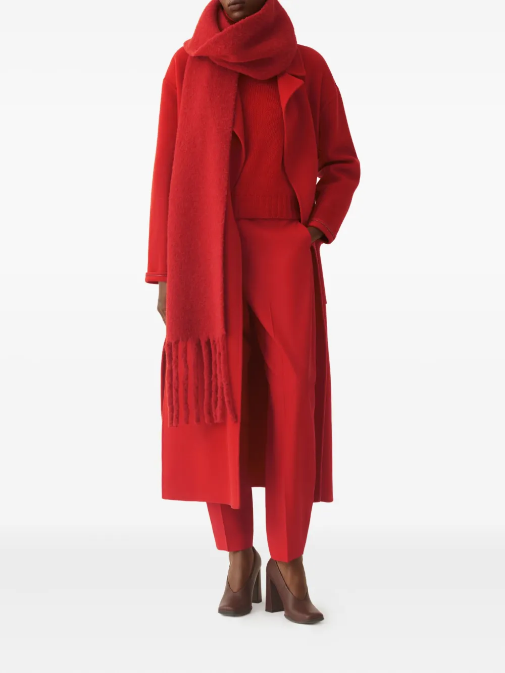 Fabiana Filippi Geribbelde coltrui Rood