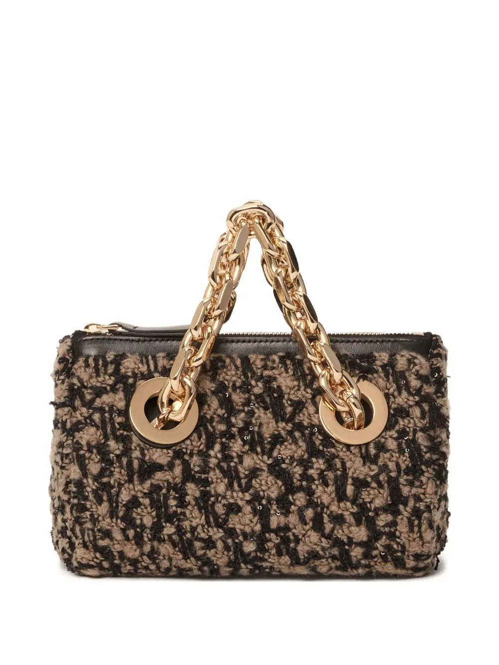 Fabiana Filippi chain-strap mini bag | Brown | Image 1