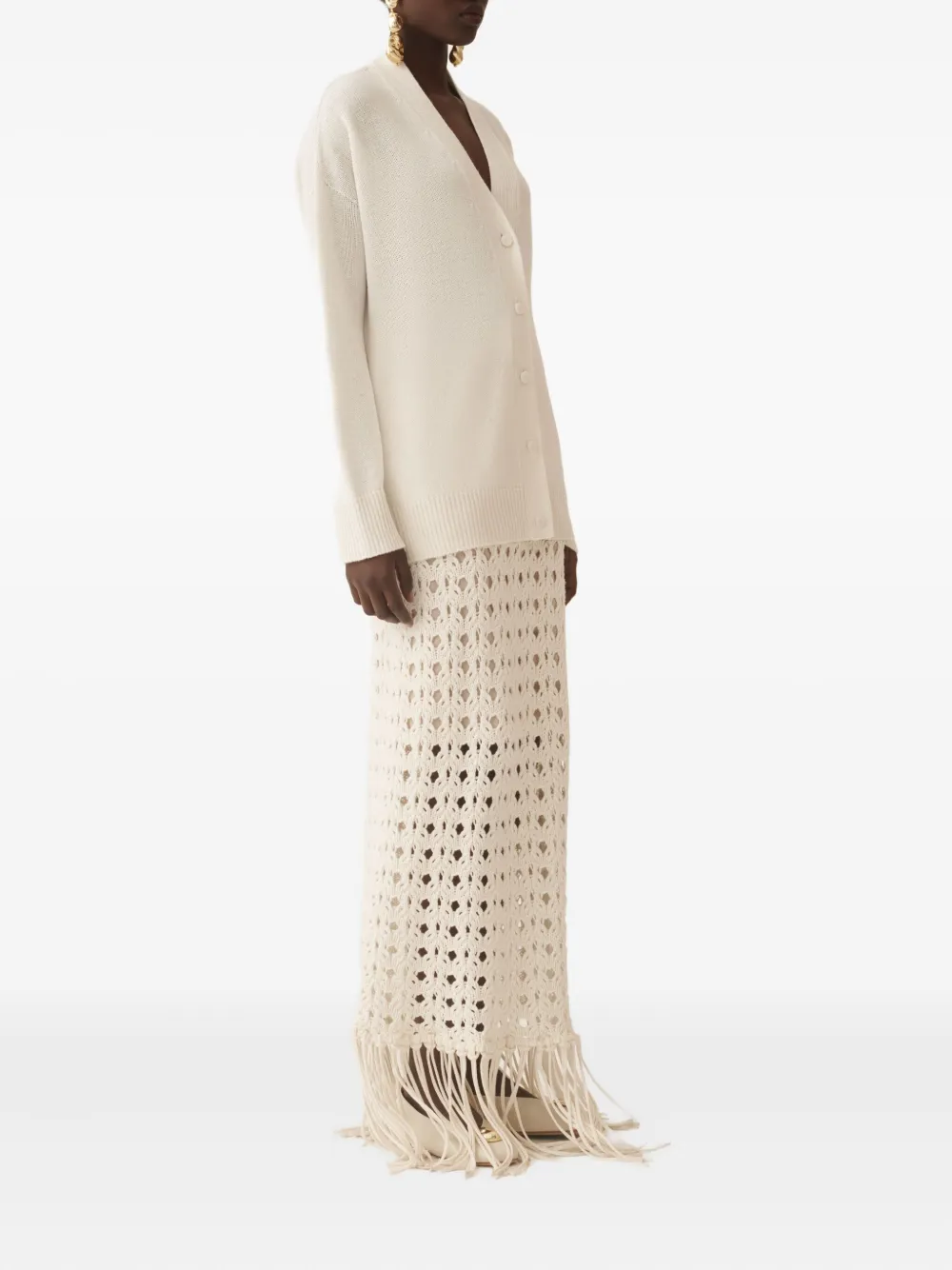Fabiana Filippi Vest met V-hals Beige