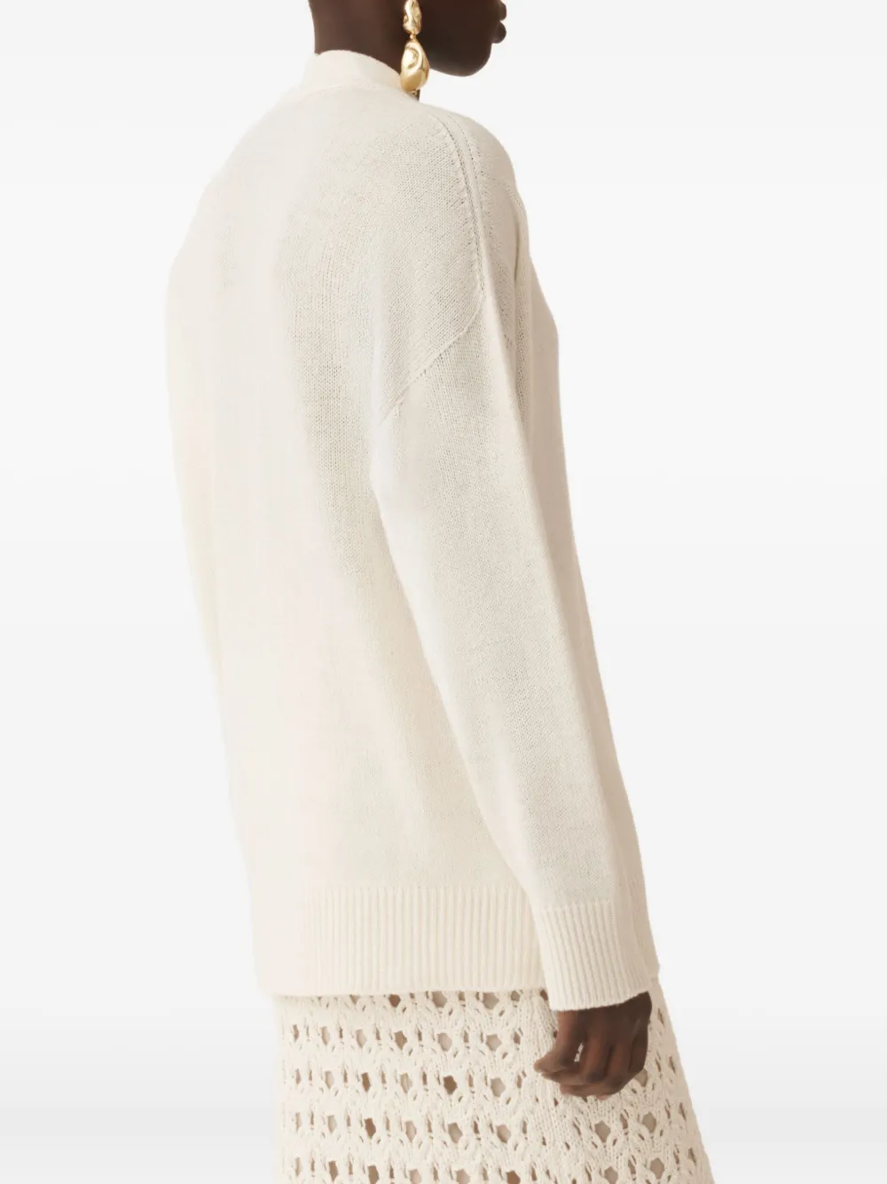 Fabiana Filippi Vest met V-hals Beige
