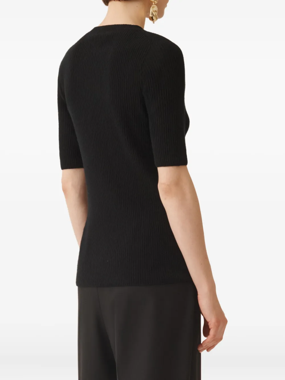 Fabiana Filippi Sweater In Platinum In Black