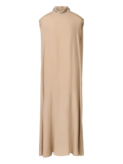 Fabiana Filippi embellished mock-neck maxi dress