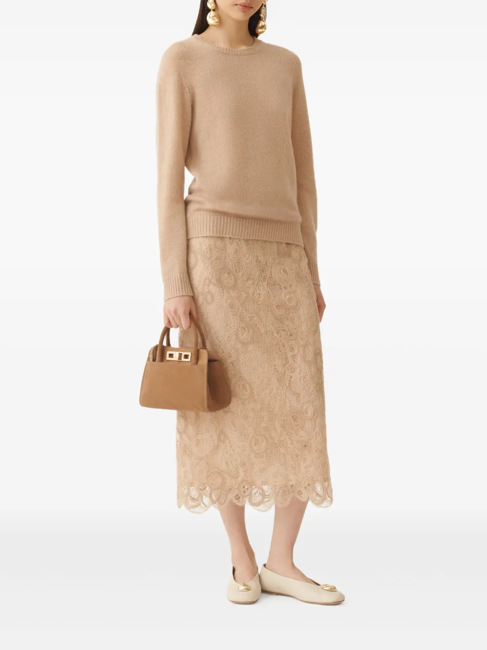 Fabiana Filippi Kasjmier trui Beige