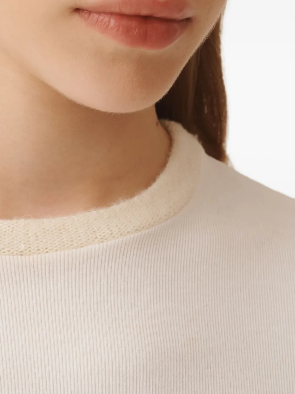 Fabiana Filippi Top met verfraaide hals Wit