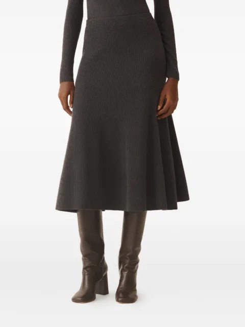 Fabiana Filippi jupe mi-longue à design côtelé