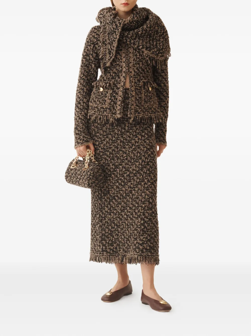 Fabiana Filippi frayed-edge tweed jacket | Tweed Jackets | Image 2