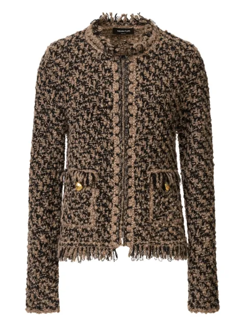 Fabiana Filippi frayed-edge tweed jacket