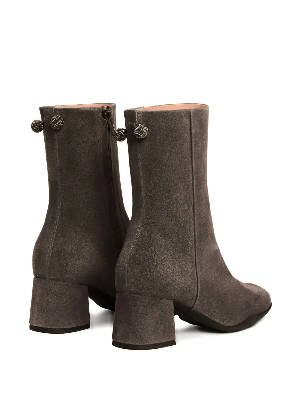 Fabiana Filippi embellished block-heel boots Brown