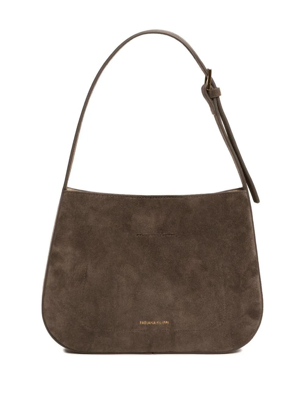 Fabiana Filippi Suède schoudertas Bruin