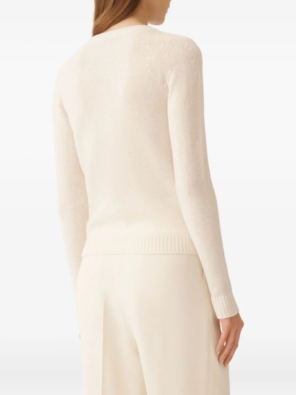 Fabiana Filippi Trui met ronde hals Beige