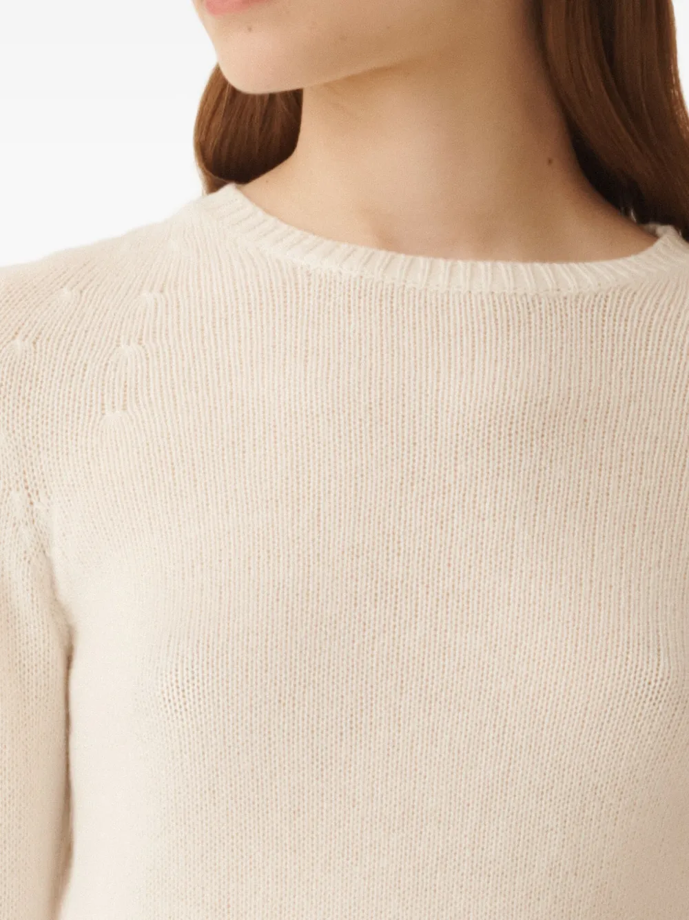 Fabiana Filippi Trui met ronde hals Beige