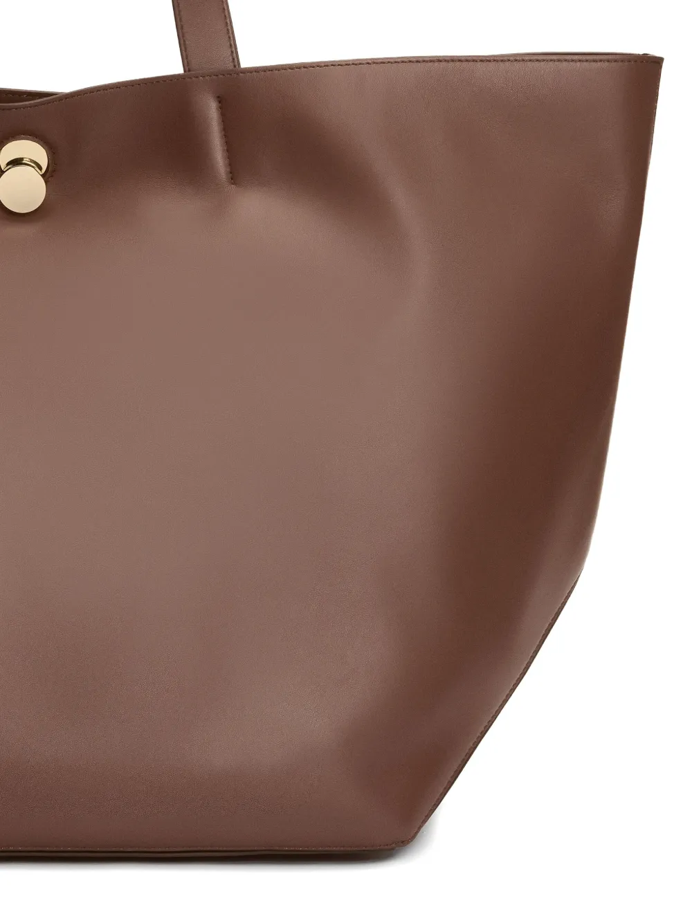 Fabiana Filippi Eclissi shopper met knoopsluiting Bruin