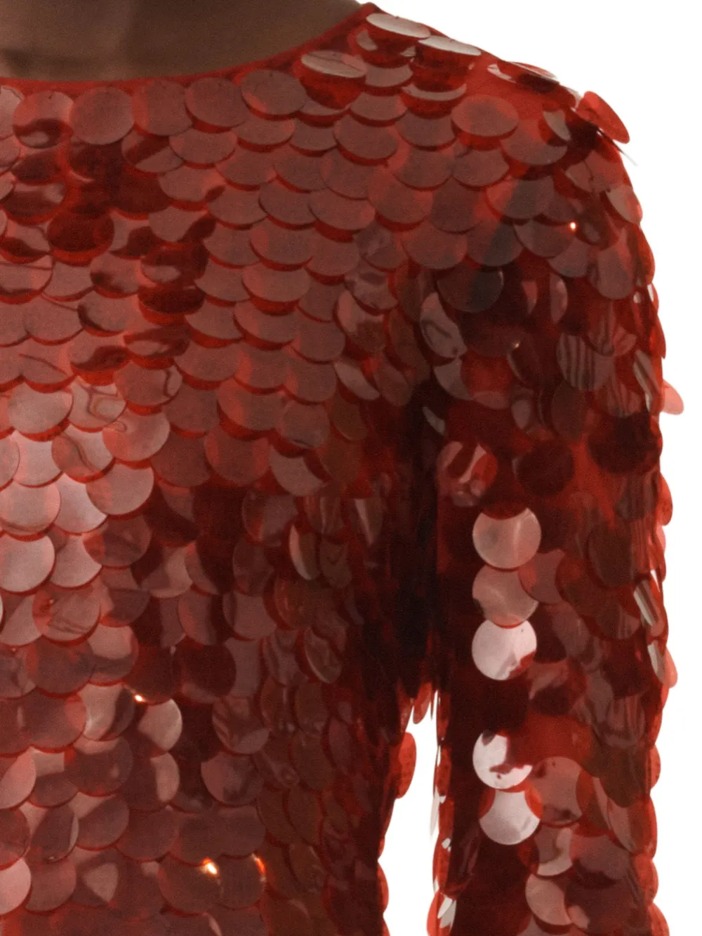 Fabiana Filippi Maxi-jurk met pailletten Rood