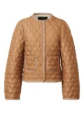 Fabiana Filippi quilted single-breasted puffer jacket - Brown