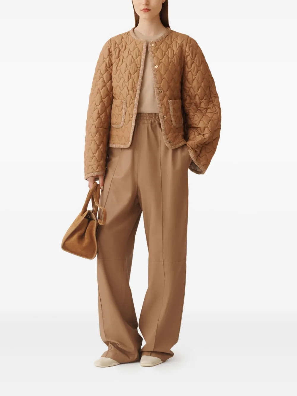 Fabiana Filippi quilted single-breasted puffer jacket | Down Jackets | Image 2