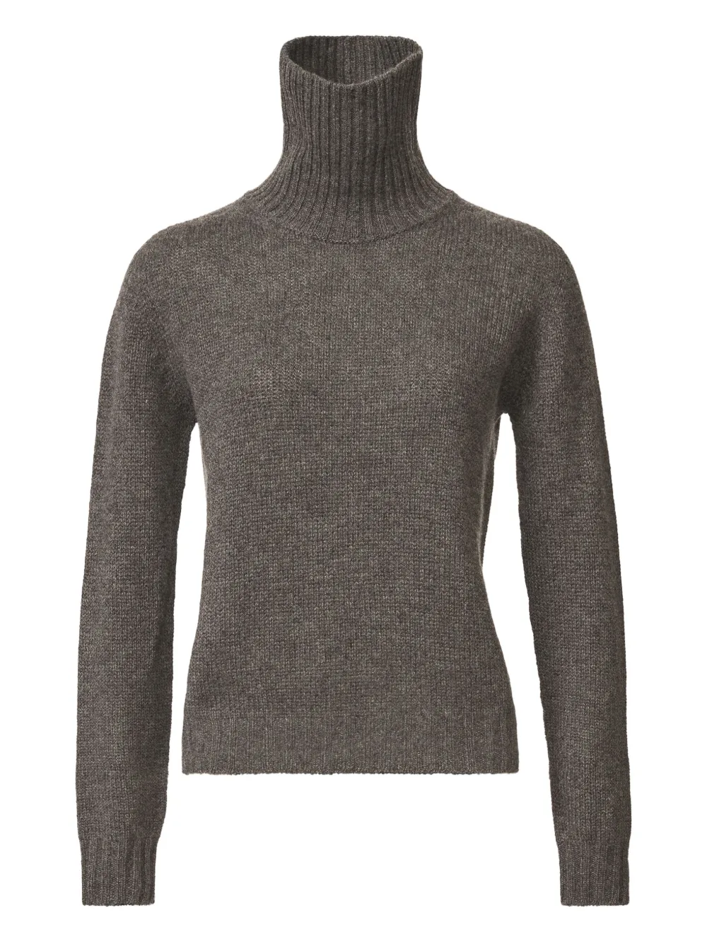 Fabiana Filippi Turtleneck Long-sleeve Sweater In Gray