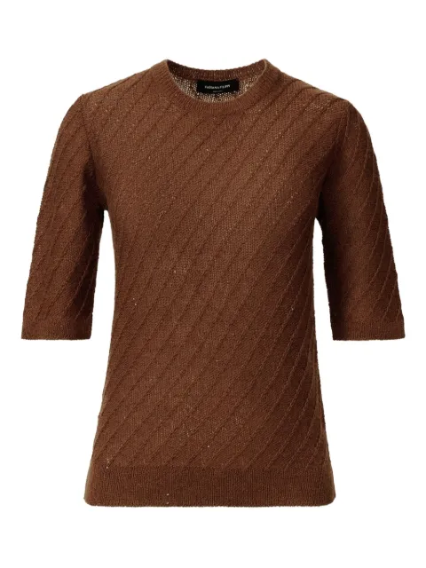 Fabiana Filippi sequin-embellished ribbed-knit jumper