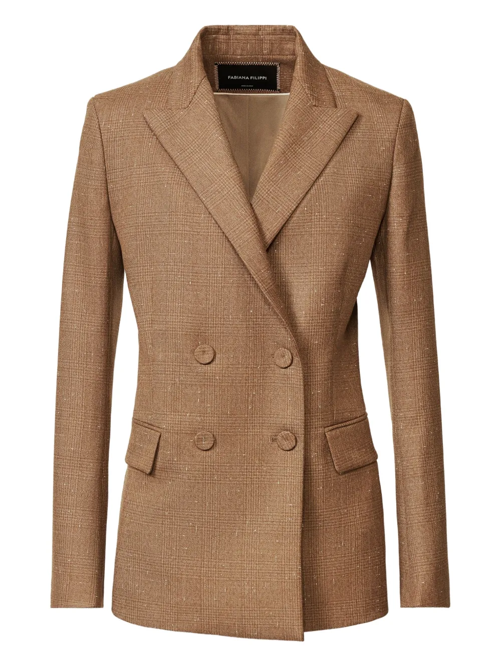 Fabiana Filippi double-breasted blazer | Brown | Image 1