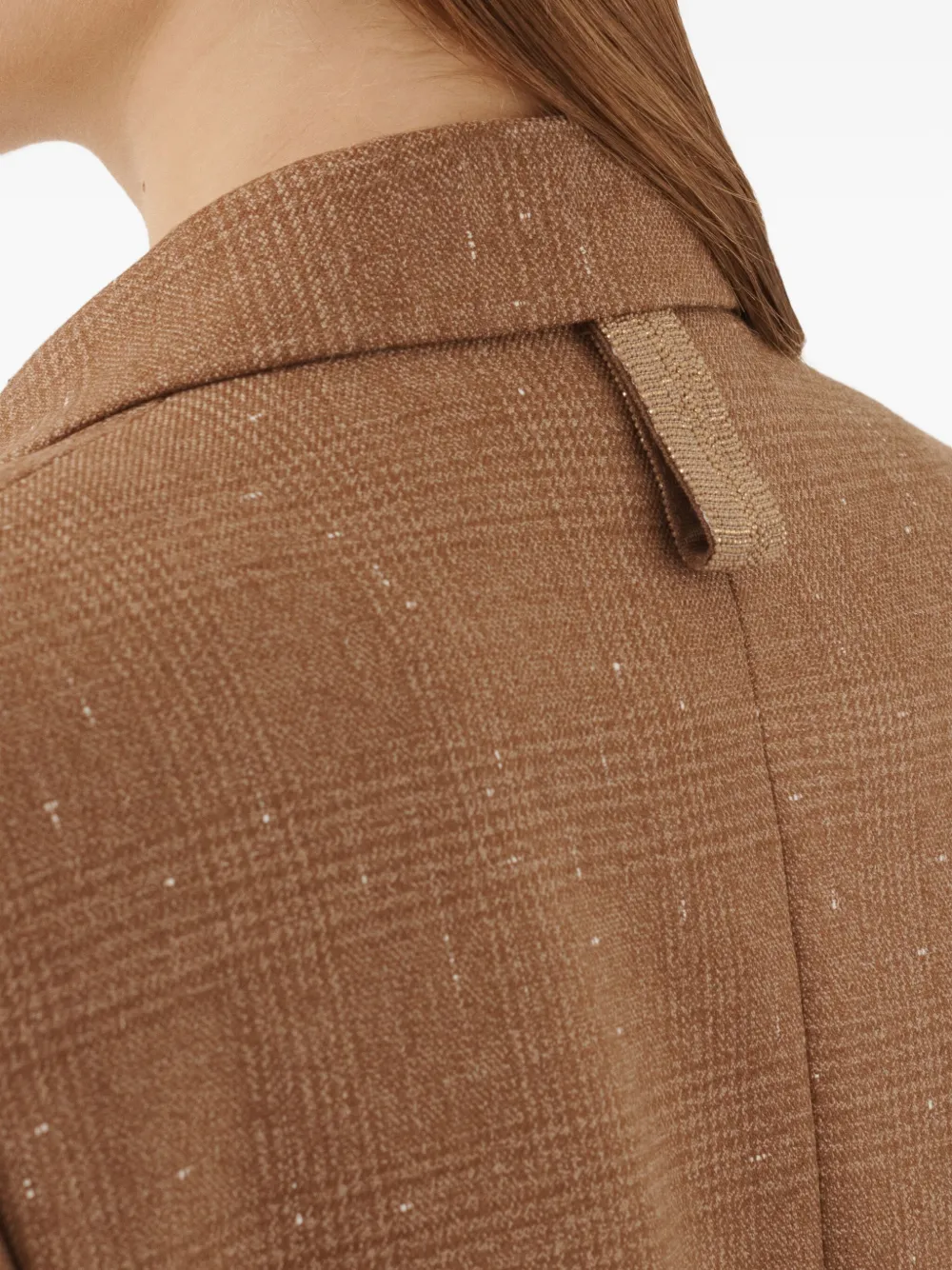 Fabiana Filippi Blazer met dubbele rij knopen Bruin