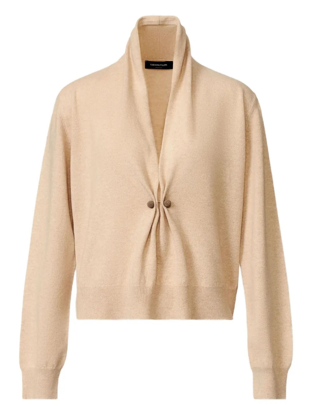 Fabiana Filippi knotted-button cardigan | Neutrals | Image 1