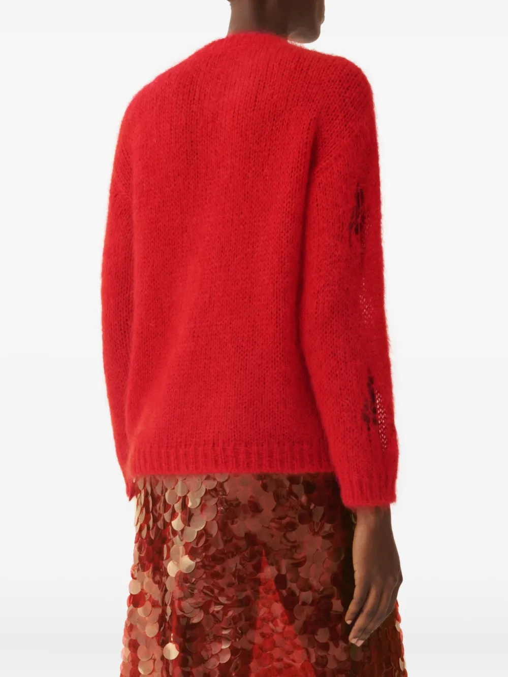 Fabiana Filippi Gerafelde trui Rood